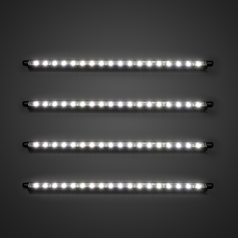 4 Bar LED Safe Lighting Kit 12 Inch Linkable Light Bars for Under Cabinet Gun Safe Locker Closet Showcase