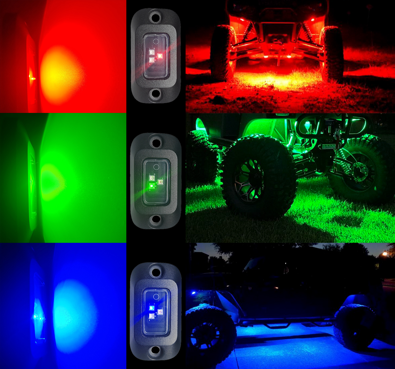 RGB LED Rock Light Bluetooth Kit for 4WD Underglow