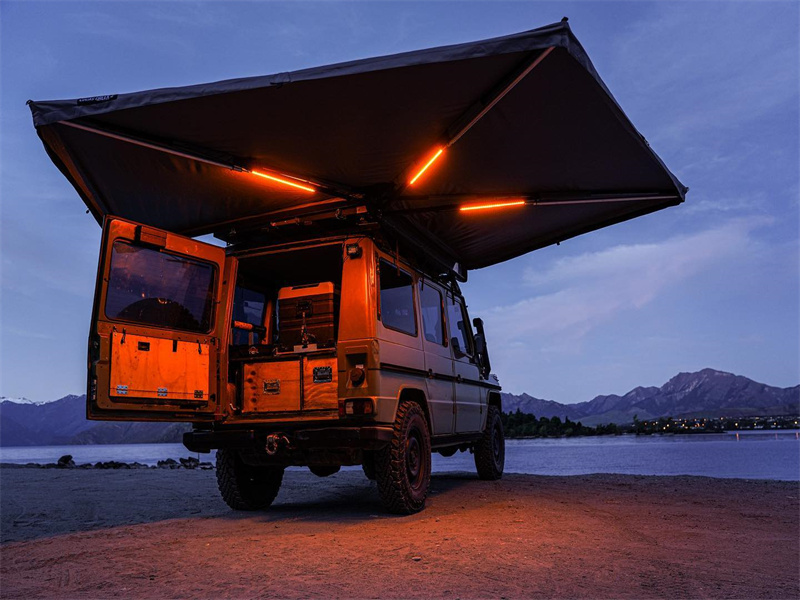 3-Bar Camping Awning DIY Light Kit, White LED, Aluminum Classic, Dimmable