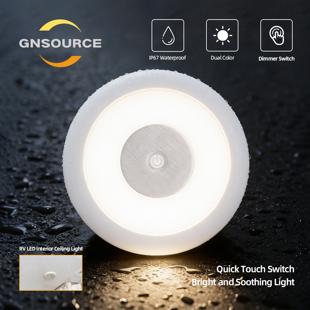 Large 126mm Dome Light, with Touch Dimmer Switch