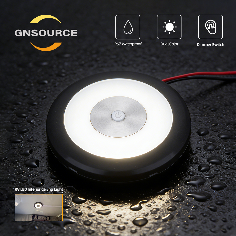 Large 126mm Dome Light, with Touch Dimmer Switch