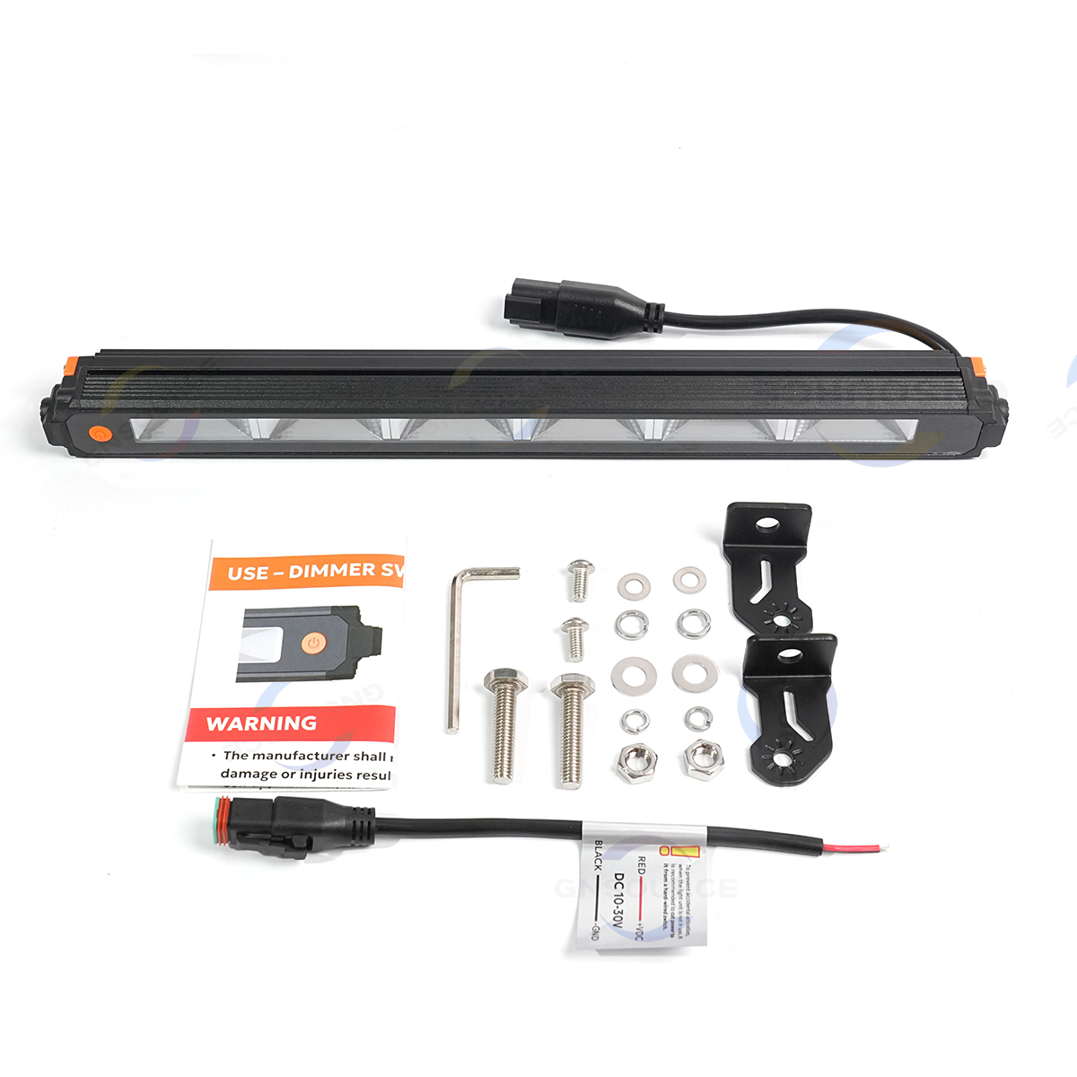 Compact Flood Lights 366mm - Super Powerful Compact Offroad Roof Rack Light 10-30V Multivolt