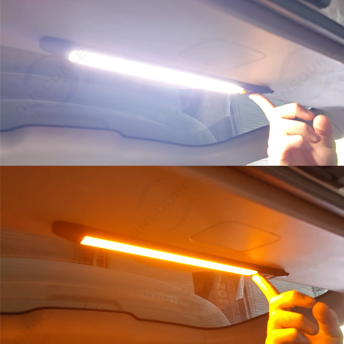 Aluminum Premium Light Strip - Dual Color, Dual Dimmer Switch  - 35cm