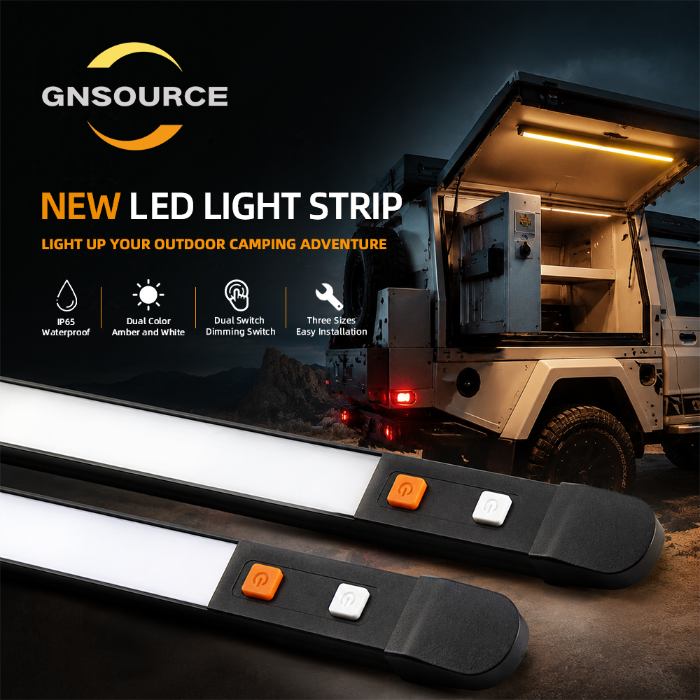 Aluminum Premium Light Strip - Dual Color, Dual Dimmer Switch  - 65cm