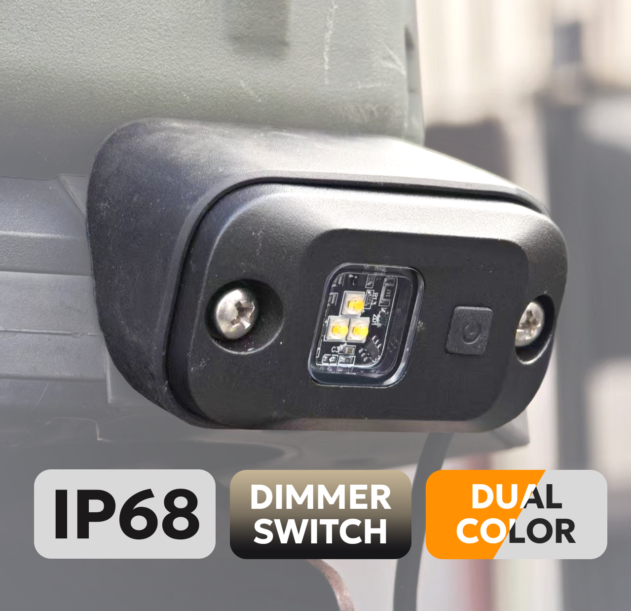 LED Rock Light, DIMMABLE for Roof Racks & Canopies 9 - 14V DC