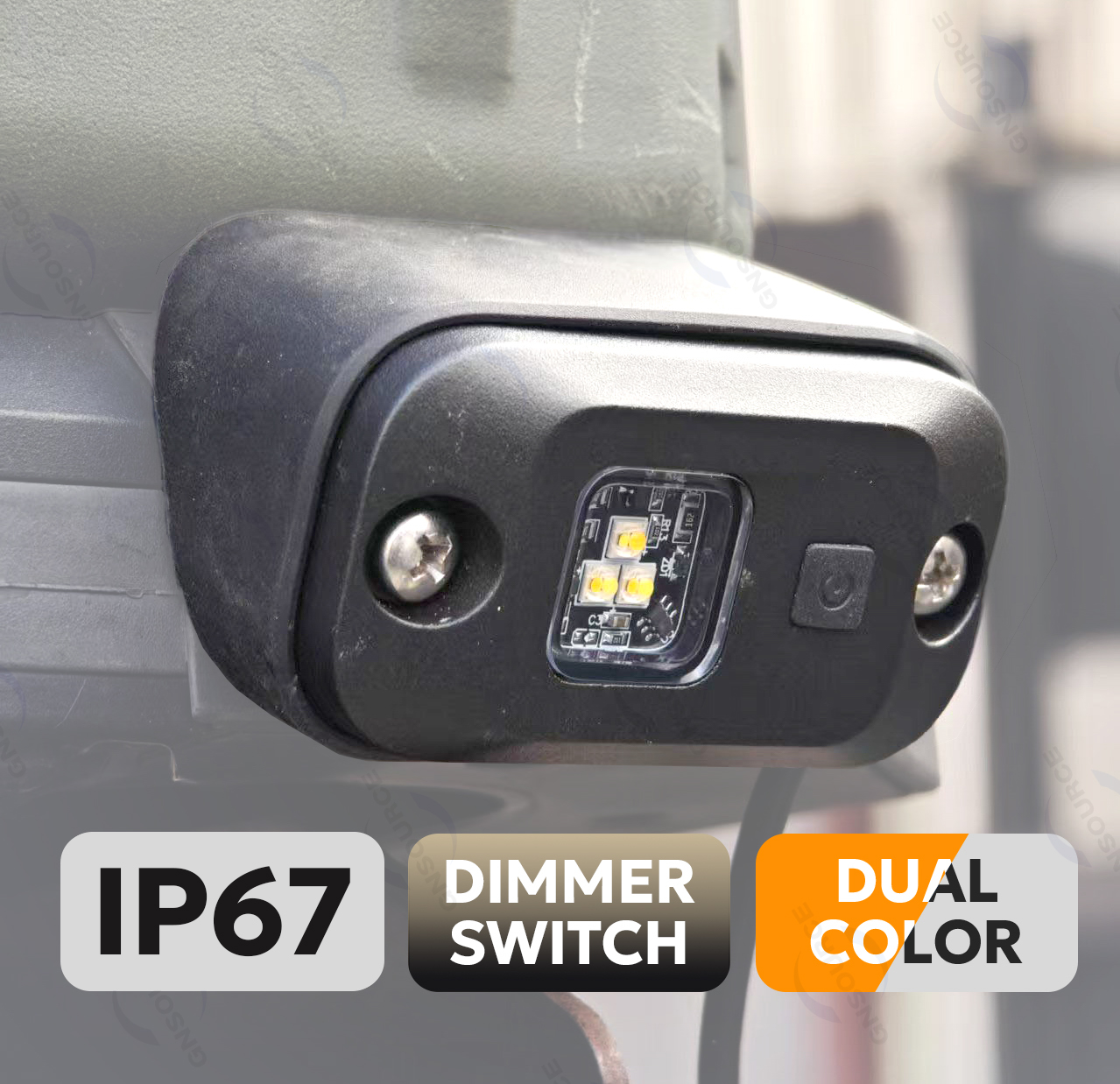 LED Rock Light, DIMMABLE for Roof Racks & Canopies 9 - 14V DC